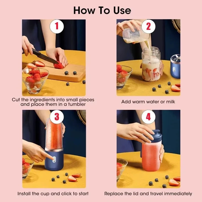 Portable Mini Fruit Juicer Cup