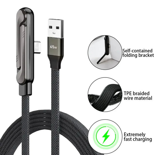 Foldable Phone Stand Charging Cable