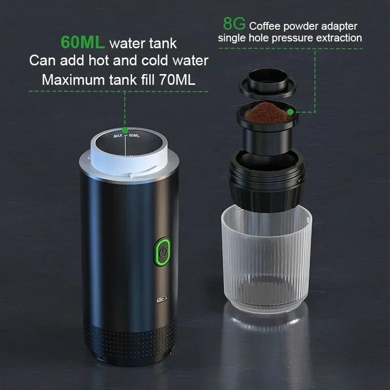 Portable Electric Espresso Coffee Maker
